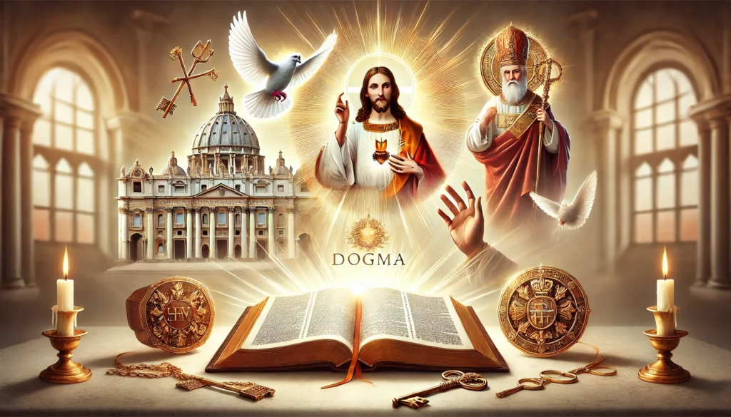 Ilustración Representativa de los Dogmas Católicos