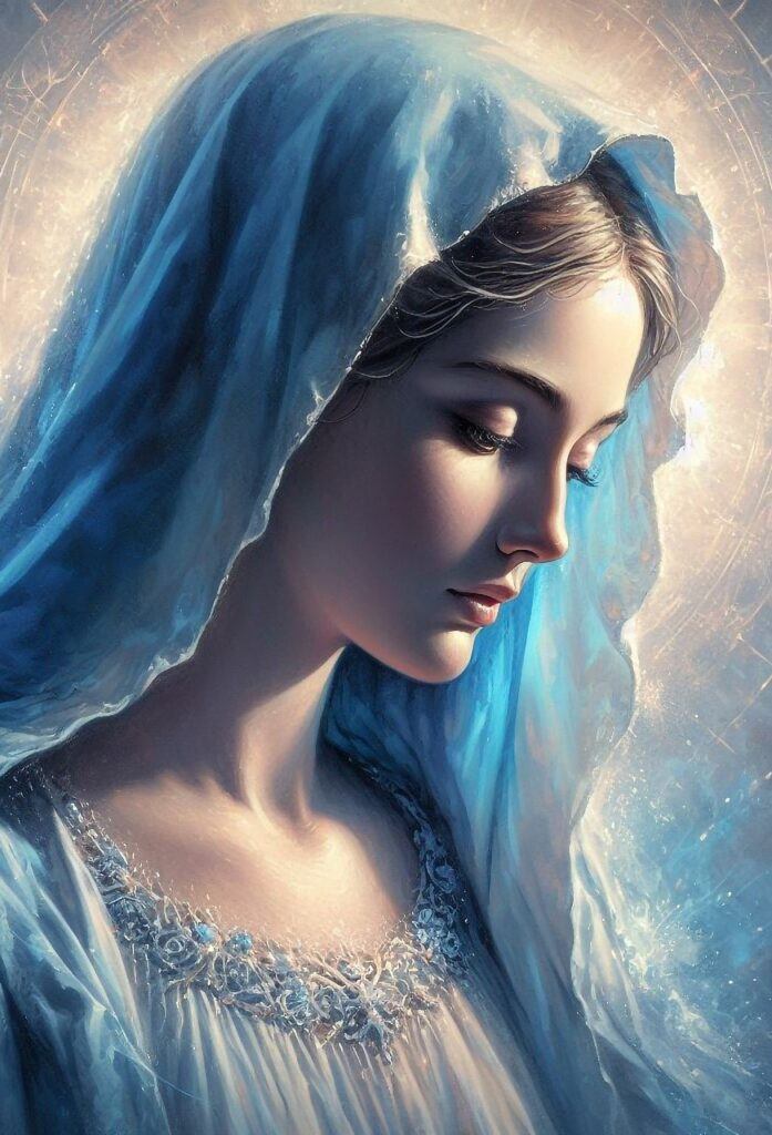 Representación serena de la Virgen María en el Protestantismo